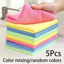 10/20 piezas Paños de limpieza de esponja suave de secado rápido y absorbente, entrega aleatoria de multicolor, sin desprendimiento, sin grasa, no apto para lavadora, adecuado para cocina, baño, hogar - multicolor - Ver 9