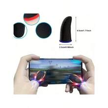 10pcs/20pcs Breathable Anti-Sweat Game Finger Sleeves Comfortable And Precise Enhance Gaming Experience Elastic/Odor-Resistant/Good Conductivity - Multicolor - View 2