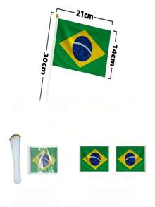 5/10/20pcs 21*14cm Puerto Rico Mexico Handheld Small Flags, 2026 World Cup National Team Cheering Hand Flags, Football Fan Stadium Support Banners, Vuvuzela Accessories, Father's Day Gift, July 4th Independence Day Decor, Wedding Graduation Bachelor Party Decoration, Indoor Home Room Soft Decor, Outdoor Yard Garden Scene Decoration - A - View 24