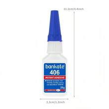 1pc/2pcs(20g) 406 Super Glue, Fast Drying Adhesive, 3 Seconds Quick Dry, Multi-Purpose Bonding Solution, Suitable For DIY And Handicraft Projects, Versatile Household Tool - 20g - View 4