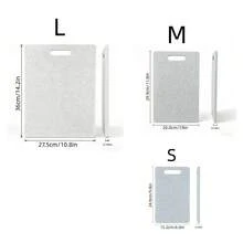 1/2/3 Pcs Marble Pattern Cutting Board, Plastic Chopping Board, Kitchen Utensils, Kitchen Accessories, Cutting Prep Board (For Separating Raw And Cooked Food), Fruit & Vegetable Cutting Board, Easy To Clean Meat Cutting Board, Suitable For Outdoor Camping, Kitchen, Home, Economical And Portable - White - View 6