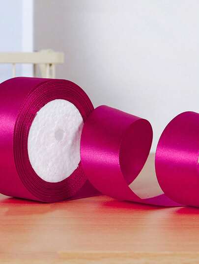 1/5pcs Colorful Gift Wrapping Ribbon, Satin Ribbon, Silk Ribbon, 4CM Wide, For Artificial Rose Flower Making, Gift Packaging