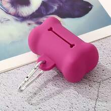 新款宠物粪便袋收纳器，软橡胶骨头形状垃圾袋分配器，适用于狗狗 - 查看 15