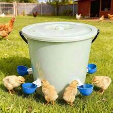 Automatic Poultry Waterer Kit - Integrated Feeder With Auto-Stop Design, Large Blue Poultry Drinking Cup For Chicken, Duck, Goose, Pigeon, Bird, Automatic Poultry Watering Bowl - Waterer - View 2