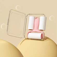 1个可重复使用的迷你粘毛滚筒，家用替换清洁小型便携式滚筒，高粘性衣物纸卷 - 滾筒黏毛器 - 查看 10