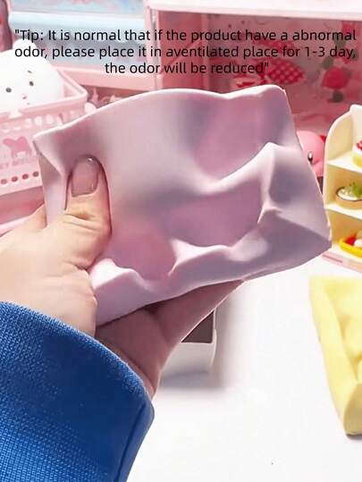 Soft Milk Brick Slow Rebound Sticky Hand Realistic Toy, Realistic Yellow Butter Cake, Emitting The Aroma Of High-End Pastries, Soft Texture, Very Fun To Play With