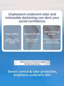 NIVEA 妮維亞女用與男用止汗除臭滾珠，乾爽滾珠 - 50ml - 細緻毛孔 - 查看 3