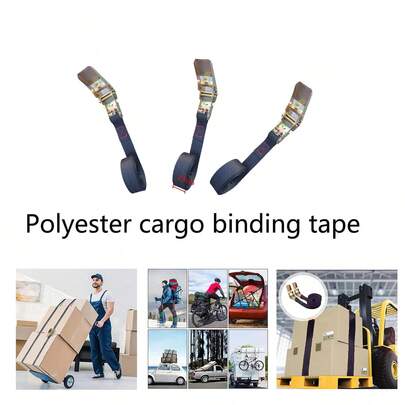 Dây đai buộc hàng, dây đai có khóa ratchet, dây đai không móc, có bộ thu dây cố định cho xe tải, bộ căng dây đai dày dặn cố định cho nóc xe chở hàng.