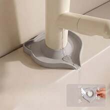 1pc Silicone Faucet Splash Guard, Anti-Drip, Anti-Backflow, Cartoon Design Leak-Proof Mat - A - View 10