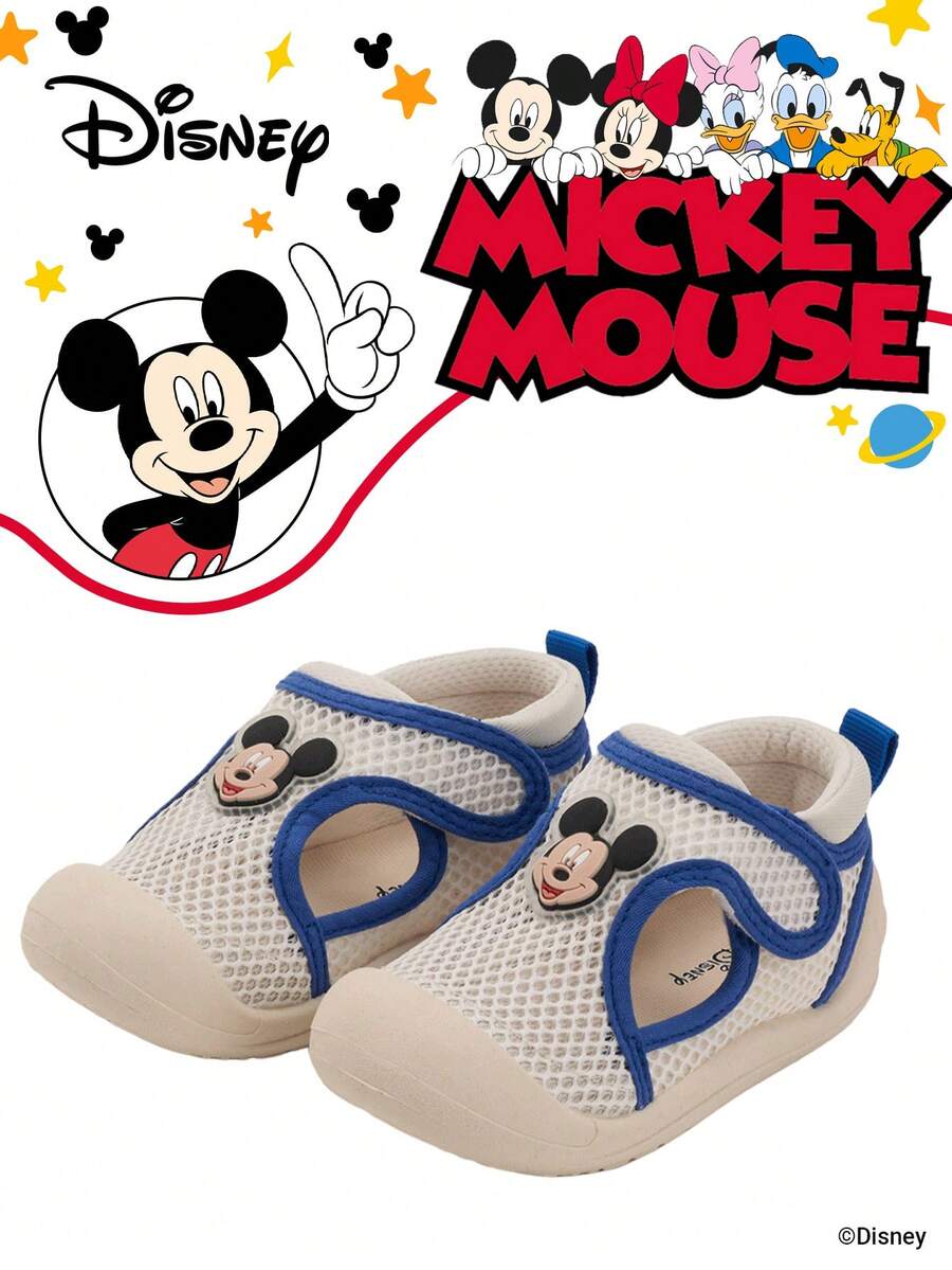 Mickey Mouse Authorized collaboration with | A pair of children's sneakers, suitable for daily, festival, sports, and outdoor wear. It fits the foot comfortably, is anti-slip, wear-resistant, and breathables's's's's's's。 sneakers, girls' sneakers, girls' board shoes) - 藍色 - 查看 1