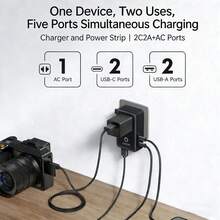 anker Bộ chuyển đổi nguồn du lịch 5 trong 1 A9215 Nano, sạc nhanh 20W, bộ chuyển đổi đa năng dùng được ở nhiều quốc gia, tương thích với các ổ cắm tiêu chuẩn của Mỹ, Anh, Châu Âu, Úc, Nhật Bản và Hàn Quốc, màu đen. - Nhiều màu - Xem 5