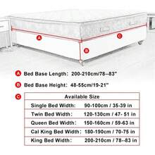 DUJUIKE Velvet Sofa Bed Skirt, Elastic Wrap Around Bed Frame, Easy Installation, Replacement For Traditional Bed Skirt - White - View 4