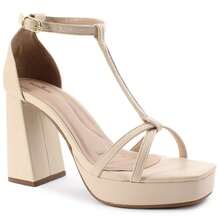 MODARPE Women Heeled Sandals - Beige - View 2