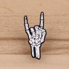 Cute Enamel Pin Lapel Pins Badges On Backpack Women's Brooch Zinc Alloy Clothes Gift Jewelry Fashion Accessories - Black - View 4