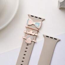 4件套山形装饰配件，适用于硅胶表带系列，尺寸包括38mm、40mm、41mm、42mm、44mm、45mm和49mm。 - 均碼 - 查看 23