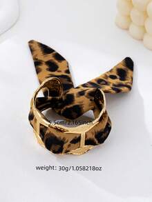 1pc Exaggerated Leopard Print Scarf Bracelet For Women - Multicolor - View 2