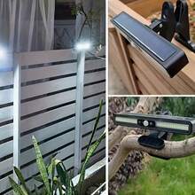 Clamp-Type Solar Motion Lights Outdoor, Solar Wall Light With 36LED, Automatic On/Off, Portable Solar Sensor Security Light For Garage Courtyard House Door Garden Fence Lighting - White Light - View 8