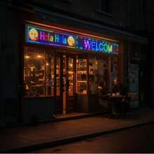 Programmable WiFi LED Sign, Color Advertising P10 IP65 - US A Type Plug(110-127V) - View 6
