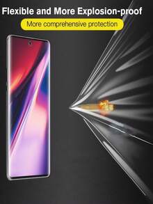 Minimalist Matte Screen Protector Film 2pcs Matte Hydrogel Film Anti Glare And Anti Fingerprint Explosion Proof And Scratch Resistant Mobile Phone Screen Protector Film Compatible With Huawei/Honor/ Smooth Oil Layer Scratch Automatic Repair Simple And Easy To Stick Protective Film Soft Film Not Glass Spring Birthday Gift - Matte - View 7