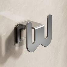 1/2pcs No Drill Wall Mounted Slipper Rack, Bathroom Hanging Shoe Storage Organizer Hook - Multicolor - View 9