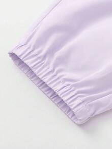 Balabala Boys & Girls Summer Sport Pants 2026 Lightweight Quick-Dry Breathable Jogging Running Pants - Pink Purple - View 6