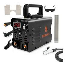 Mini Soldadora Inverter Herrax MMA-250 Portátil Máquina de Soldar Eléctrica Profesional 110V 220V - Tipo de Enchufe B USA (110-127V) - Ver 1