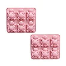 1pc Summer Essential 6-Cavity Turtle Mold, Cold Process Soap Mold, Multi-Expression Cartoon Mold, Resin Casting Mold - Multicolor - View 7