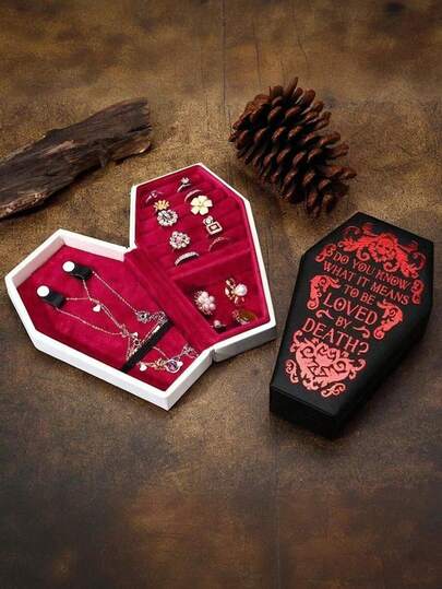 Elegant Halloween Jewelry Box Earrings Rings Necklaces Bracelets Jewelry Portable Jewelry Storage