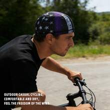 Fabulous Be Xtreme Flag Series Cycling Skull Cap, Moisture-Wicking Breathable Liner For Bicycle, Running, Hiking - Multicolor - View 4