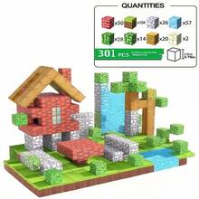 Magnetic Building Blocks, Magnetic Toy Blocks, Magnetic Cubes, Magnetic Square Toys, Sensory STEM Toys, Magnetic Building Blocks Starter Set - Develop STEM Skills, Inspire Creativity, Perfect Sensory Gift, Improve Problem-Solving Ability, Travel & Outdoor Games (Random Color) - Green - View 8