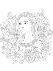 GDTME Buku Mewarnai dan Gaya Rambut untuk Dewasa, Desain Rias Wajah Wanita yang Indah, Kertas Satu Sisi Berkualitas Tinggi, Ideal untuk Pecinta Seni dan Relaksasi - Buka ritsleting - View 7