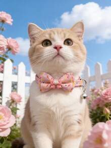 1 件装宠物卡通兔子项圈；猫项圈；狗项圈；颈围可调节；节日礼物；复活节；生日；宠物配件；宠物 - 彩色 - 查看 17