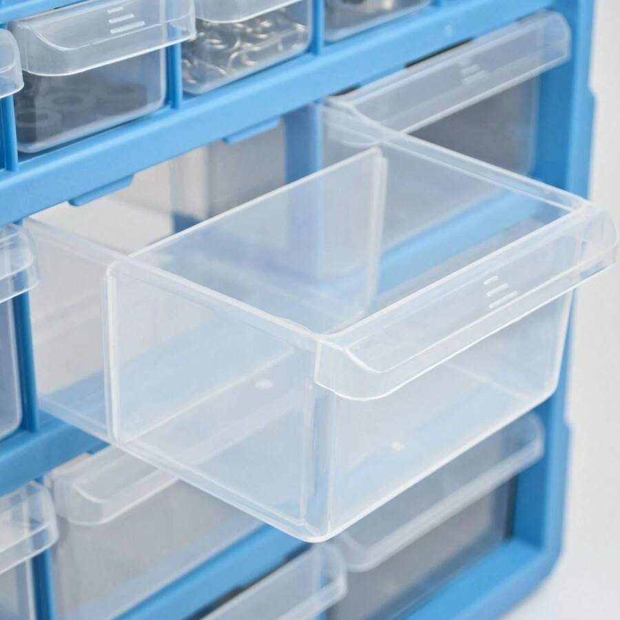 Workshop Garage Cabinet Drawers For DIY Storage Organiser Unit And Small Parts Tools - A - View 1