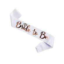 11/7件套新娘肩带和腰带套装，白色玫瑰金新娘肩带+玫瑰金伴娘肩带，单件派对用品，新娘送礼会装饰，伴娘装饰，仪式腰带礼物，婚礼派对，情人节装饰 - 彩色 - 查看 8