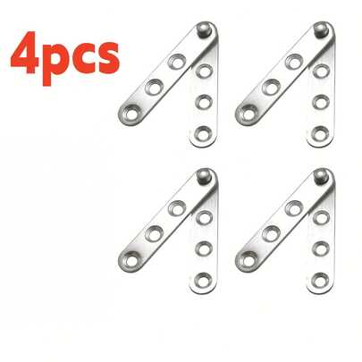 4pcs Stainless Steel 360 Degree Rotatable Positioning Concealed Cabinet Door Hinges