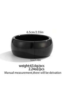 1件波西米亚几何夸张弧形树脂手镯，奢华优雅，适合婚礼、派对、度假、休闲、街头风格，女士及情侣适用，节日、生日等场合皆宜，百搭礼物。 - 手鐲 - 查看 7