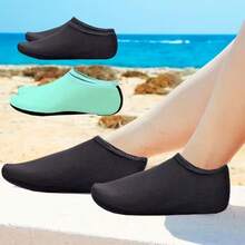 1 par de calcetines de buceo minimalistas y duraderos, hechos de material de nailon, se pueden usar descalzos, adecuados para snorkel, deportes acuáticos, buceo libre, navegación, yoga, surf, juegos acuáticos, vadeo y deportes de playa - Multicolor - Ver 1