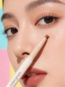 The Colorgram Double-Ended Aegyo-Sal Eyeliner Features A Matte Eyeshadow End For Defining Sculpted Lower Lash Line, And Shimmery Highlighter Brightening Under-Eye Area. Texture Is Incredibly Smooth Blendable, Making Application Effortless. It'S Long-Lasting, Waterproof, Smudge-Proof, Significantly Enlarges Eyes Cute, Lively, Eye-Catching Korean-Style Eye Makeup Look. Its Slim Lightweight Design Makes It Easy To Carry, Ideal Everyday Makeup, Quick Touch-Ups, Commuting, Travel, Outings. - 02 冷色調 - 查看 5