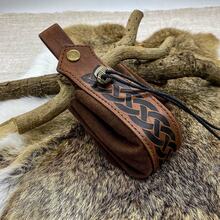 1 pieza/2 piezas Cinturón de caballero medieval retro - Longitud de 190 cm, Conjunto de cinturón y billetera de cuero sintético del Renacimiento, Disfraz de guerrero vikingo, Adecuado para hombres y mujeres, Halloween LARP - Multicolor - Ver 4