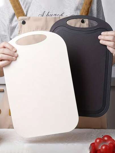 1件家用厨房砧板，厨房工作台，塑料分类砧板，防滑烹饪蔬菜肉类砧板，加厚砧板，水果砧板，适用于户外烧烤工具、餐厅、大型厨房用具和餐具。