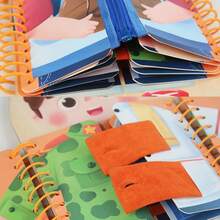 Bảng hoạt động nhiều tầng bằng gỗ cho trẻ em, đồ chơi xếp hình Montessori giáo dục sớm, dụng cụ luyện tập mặc quần áo và phát triển kỹ năng thực hành cho trẻ mẫu giáo, đồ chơi kéo nút, đồ chơi rèn luyện kỹ năng sống, đồ chơi xếp hình giáo dục sớm, quà tặng cài nút, sách hoạt động yên tĩnh cho trẻ em. - Nhiều màu - Xem 7
