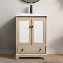 Bathroom Vanity Sink Base Wooden Material Ready-To-Assemble Bathroom Cabinet 24" Width Without Sink - chỉ có HJTZ001 tủ trang điểm phòng tắm1 - Xem 1