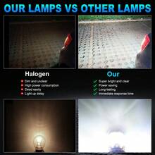 TOAUTO 2个超亮30W 1156 BA15S BAU15S 1157 PY21W LED灯泡，高功率5000流明，可替换汽车倒车灯/转向灯。 - A - 查看 7