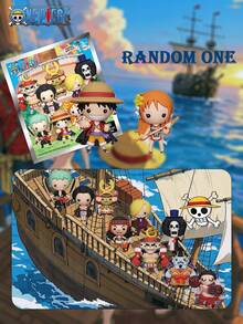 TOEI ANIMATION 1PC One Piece Officially Licensed Random Character Blind Bag Keychain Cute Anime Character PVC Keychain Exquisite Super Value Surprise Blind Bag Gift For Fans And Friends - Multicolor 1 - View 7