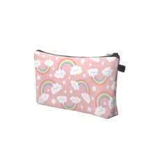 Bolsa de maquillaje de viaje bolsa pequeña regalo para mujeres Cloud Rainbow - Nube arcoíris - Ver 2