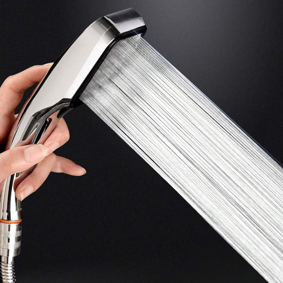 300 Holes Pressurized Showerhead Hand Hold Square Shower Head Water Saving Rainfall Spray Nozzle Bathroom Accessories - Single Shower - View 1