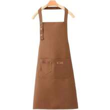 1PC Black Chef Apron – Heavy-Duty, Adjustable & Stain-Resistant – Designed For Cooking, Grilling, Baking, And Food Service – Ideal For Home Kitchens, Restaurants, Cafes, Bars, And Salons - màu nâu - Xem 1