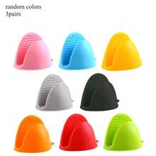 1/3/5只装硅胶耐热手套，防滑烤箱手套，烘焙烹饪隔热垫 - 彩色 - 查看 12