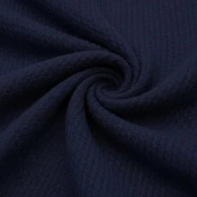 Women's Plus Size Blouse, Sweetheart Neck, 3/4 Sleeve, Irregular Fabric, Everyday Summer - Navy Blue - View 7