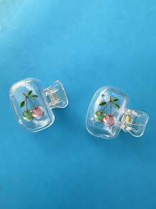 2D扁平精美苹果造型牙刷架 - 可爱设计，旅行居家收纳整理神器，透明盖，小巧便携，方便携带，保护牙刷头，双孔设计方便排水通风，适合居家、宿舍及外出使用 | 可爱的牙刷头收纳架，浴室整理好帮手，居家、宿舍的理想之选 - 白色 - 查看 8